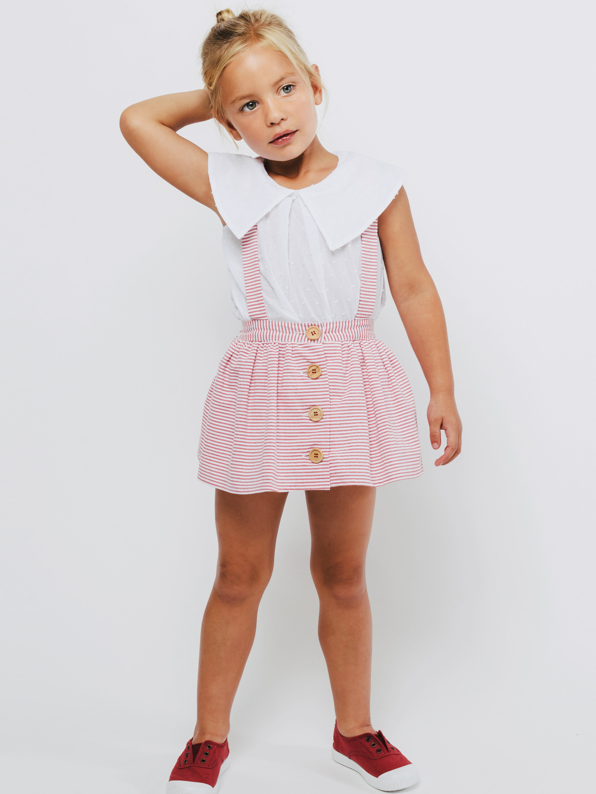 Fina Ejerique Stripe Braces Skirt