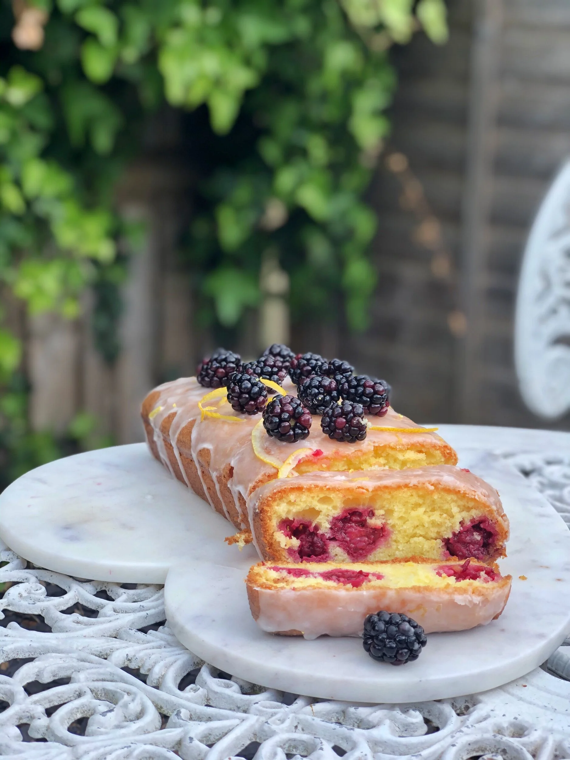 Blackberry &amp; Lemon Drizzle Cake (Gluten Free)
