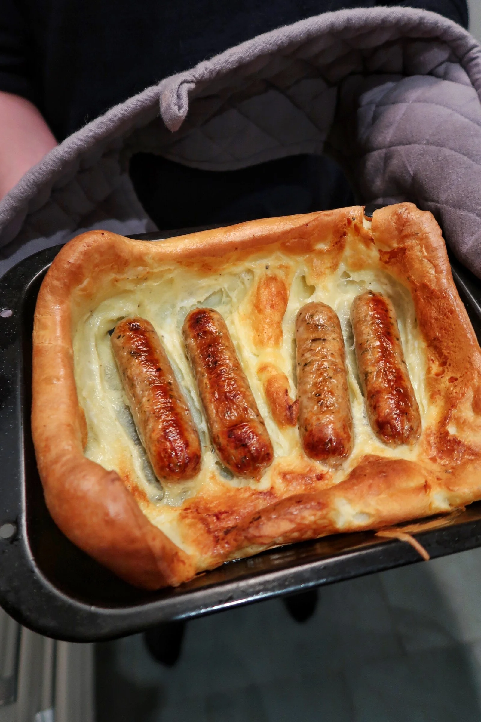 Gluten Free Toad in the Hole (with Veggie Option)