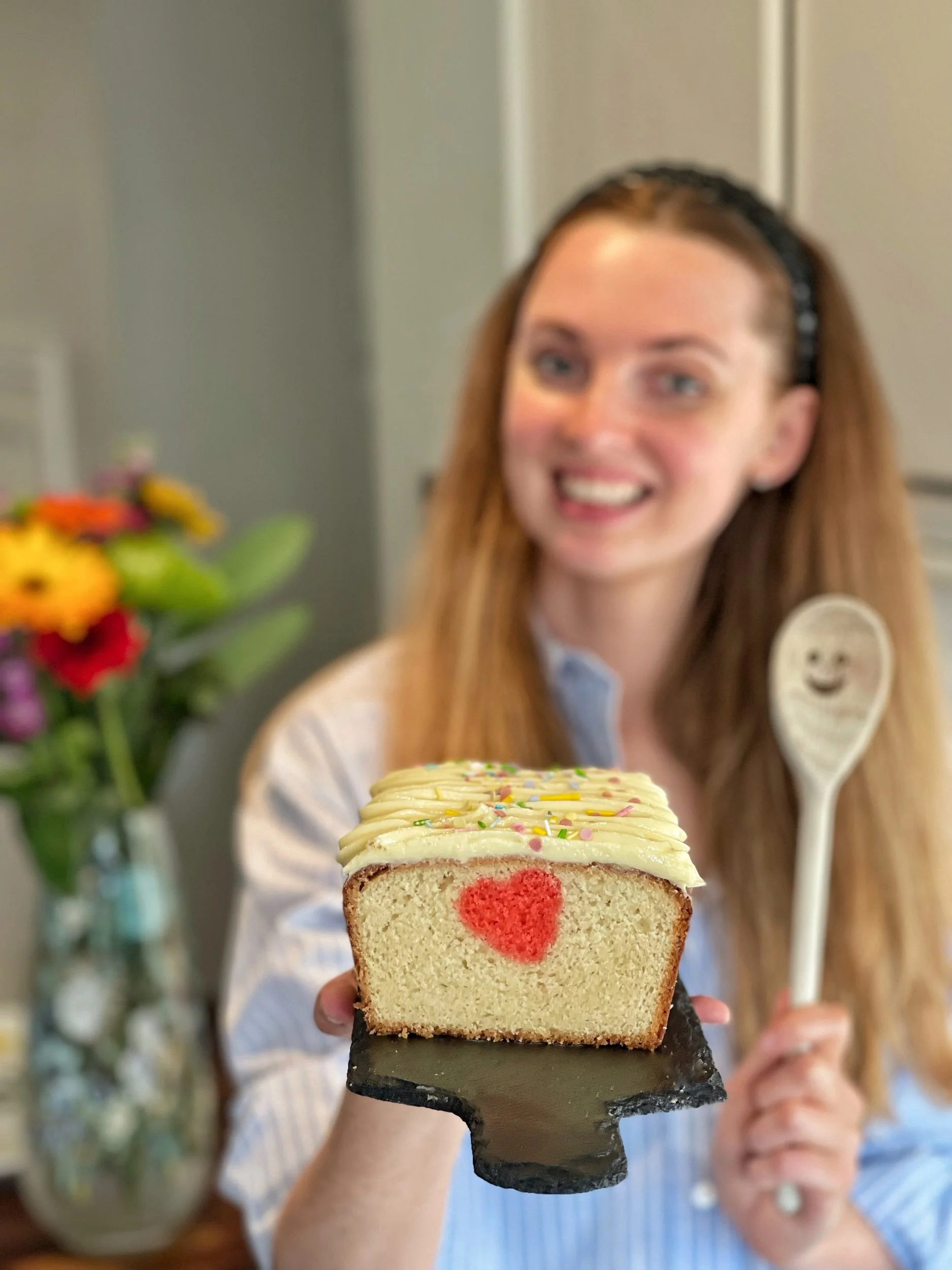 Hidden Heart Loaf Cake (Gluten Free)