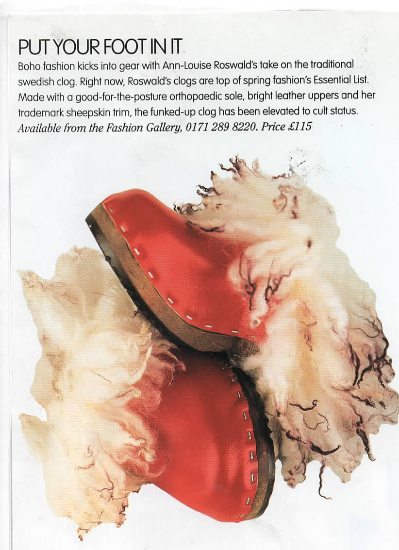 Ann-Louise Roswald clogs - Scene Magazine