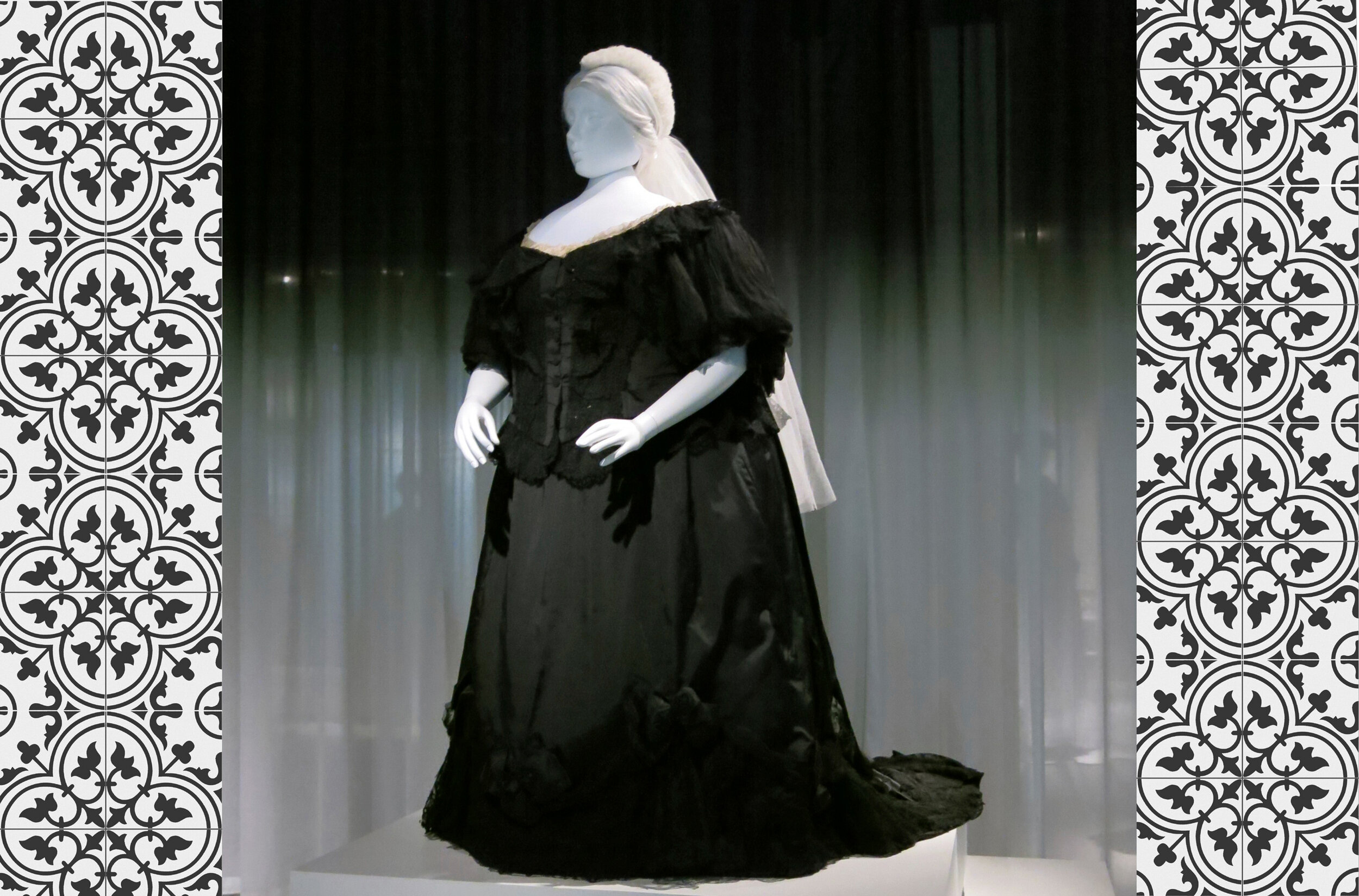 victorian mourning dress