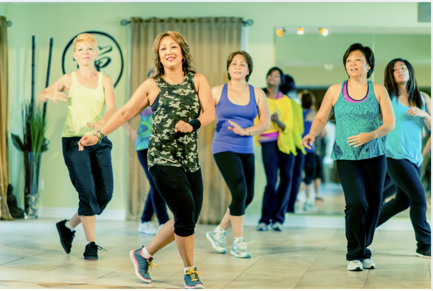 Womens exercise stock photo (Canva)