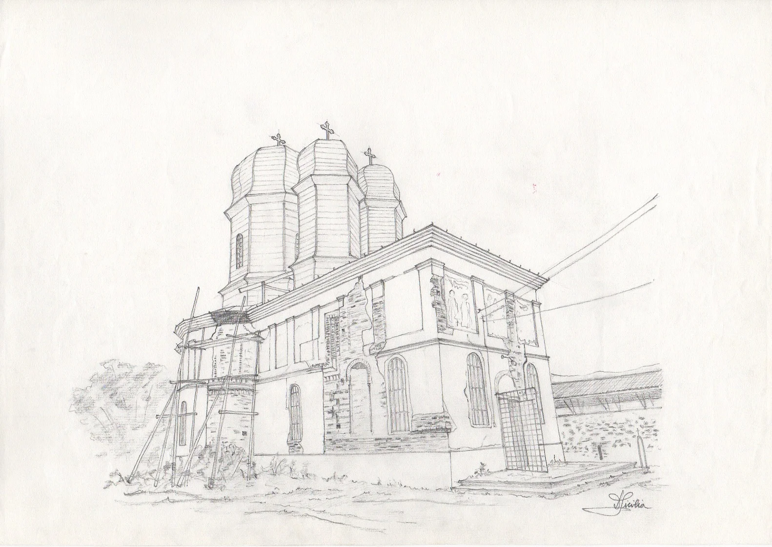  BISERICA - EGLISE DU MONASTERE 