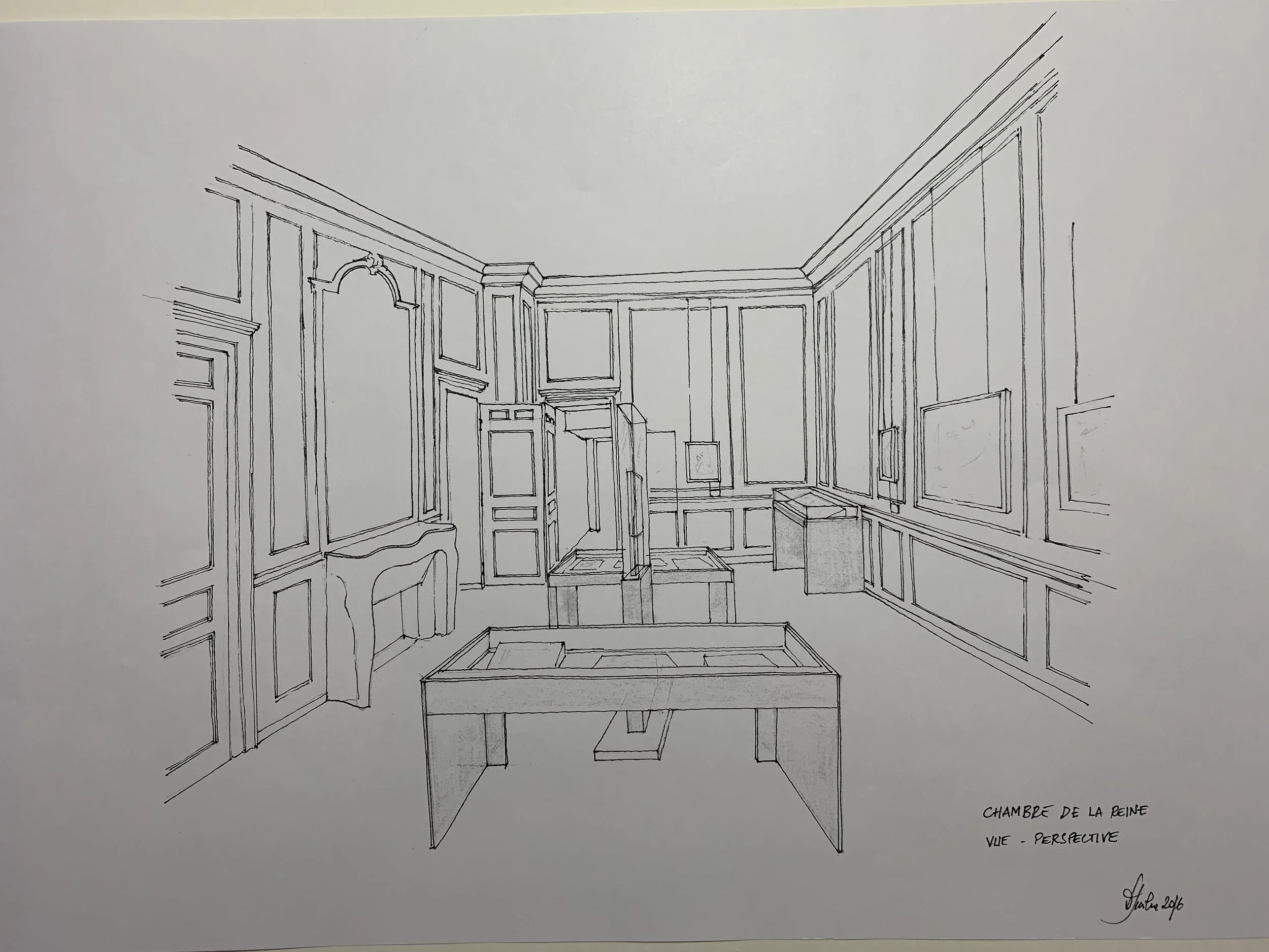  CHAMBRE DE LA REINE PERSPECTIVE  