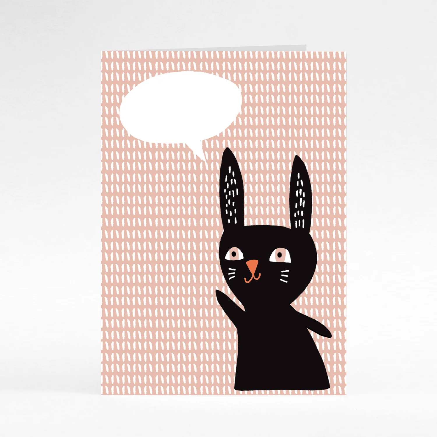 Speech Bubble Rabbit card