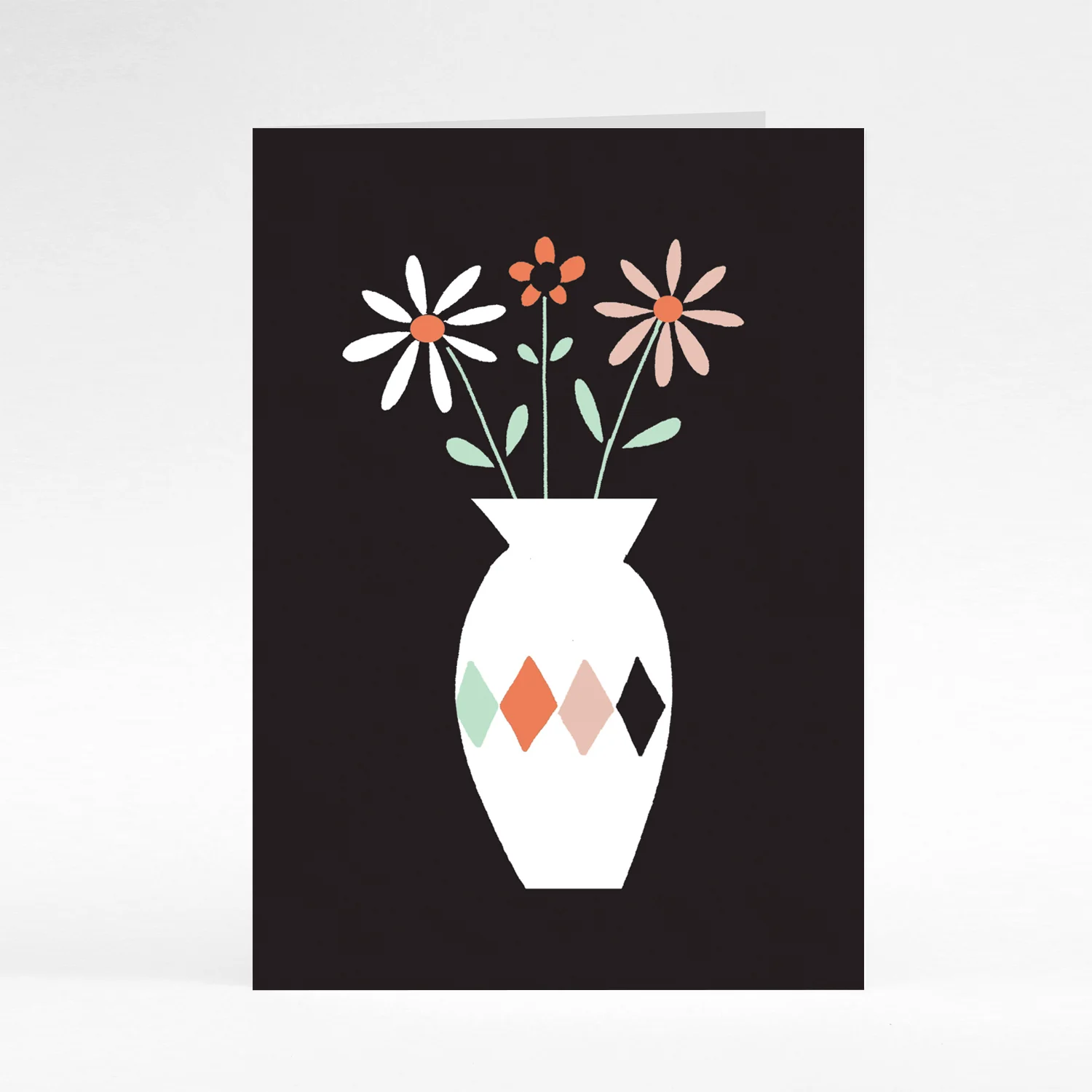 Vase of flowers card