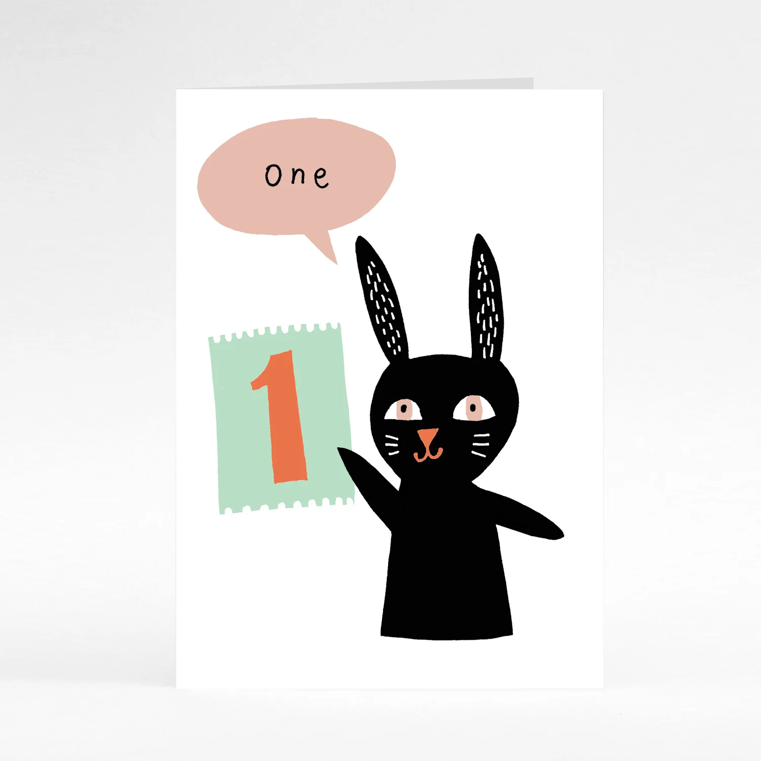 First birthday speech bubble card