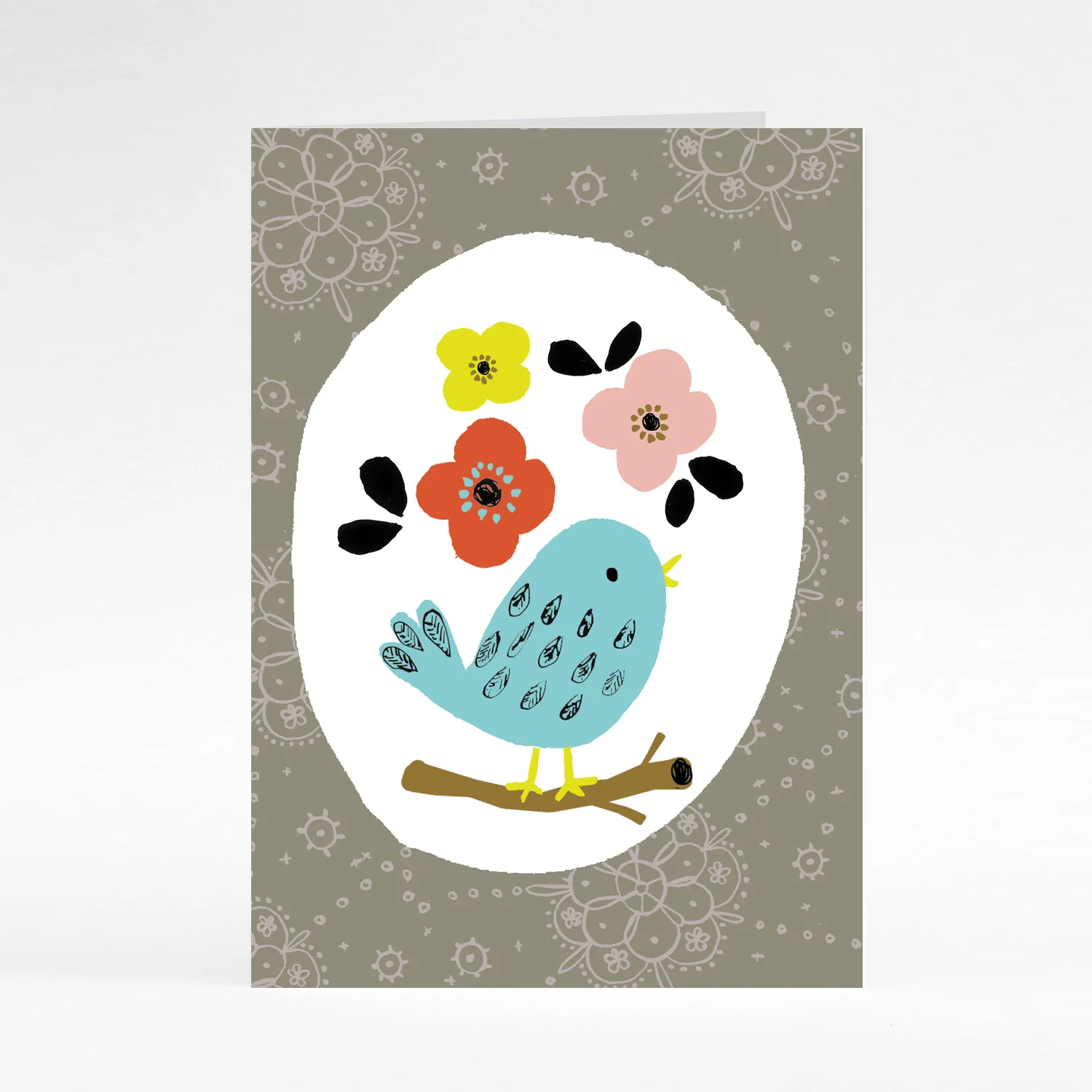 Blue bird card