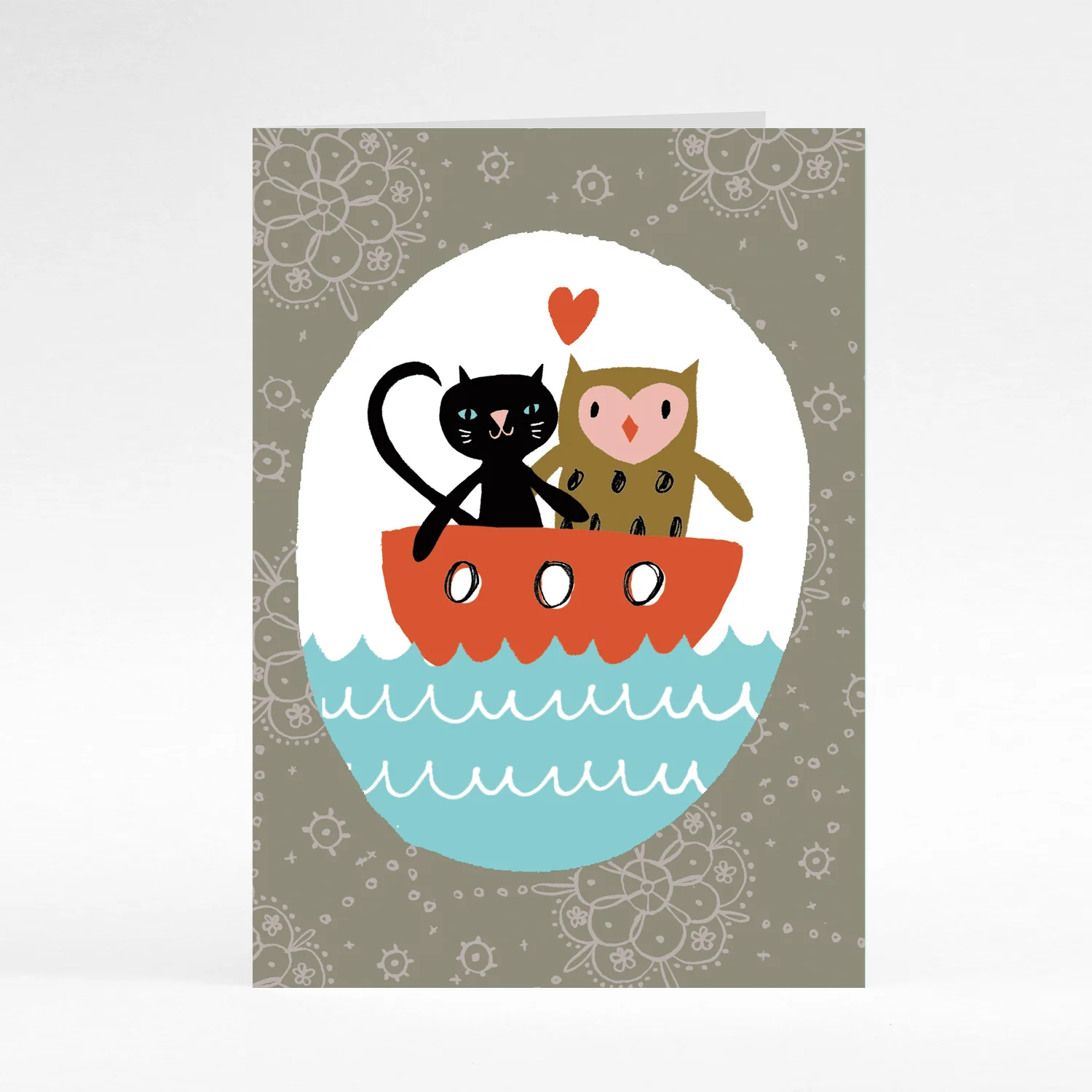 Owl & Pussy Cat card