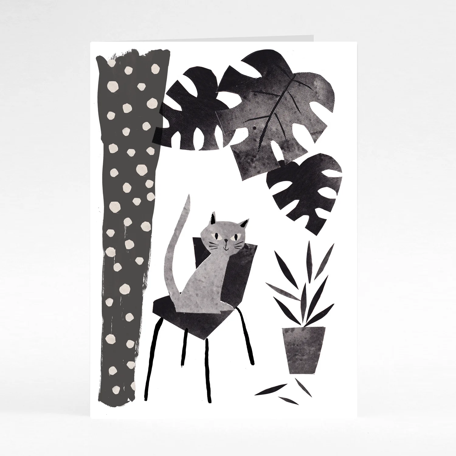 Cat and Cheese plant card