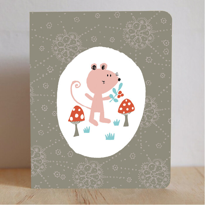 Pink Mouse Notebook