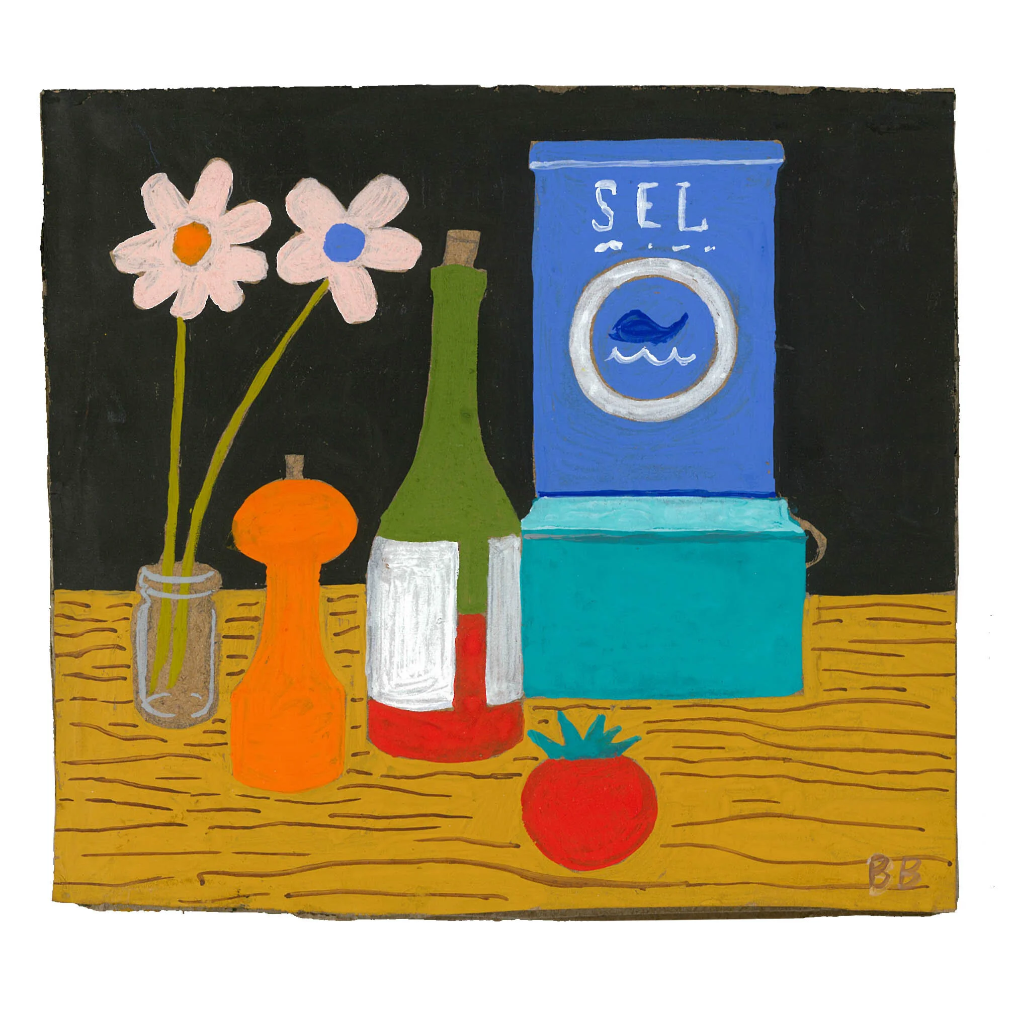 Salt and wine painting