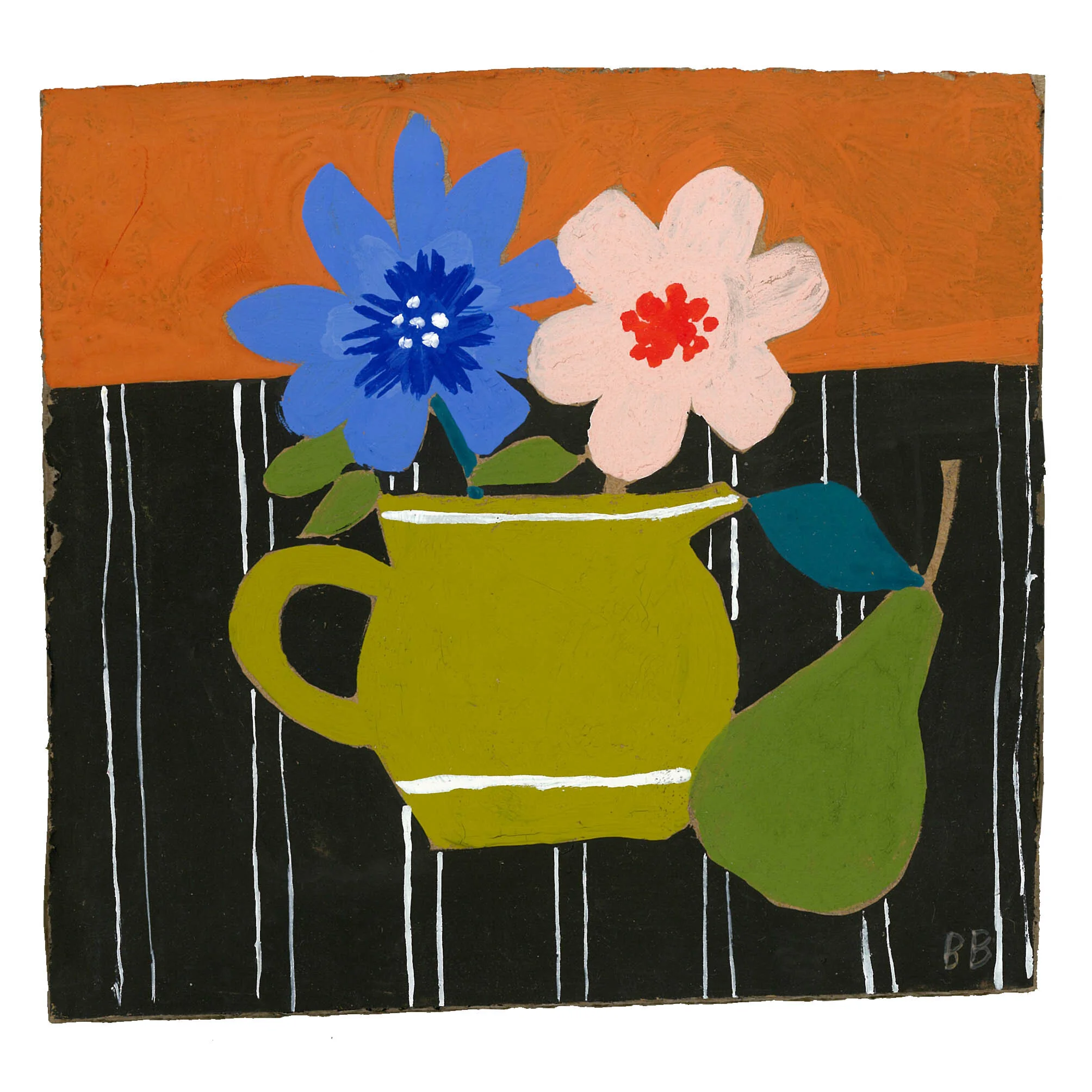 Flowers and Pears painting
