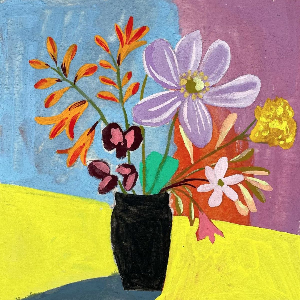 Summer flower painting