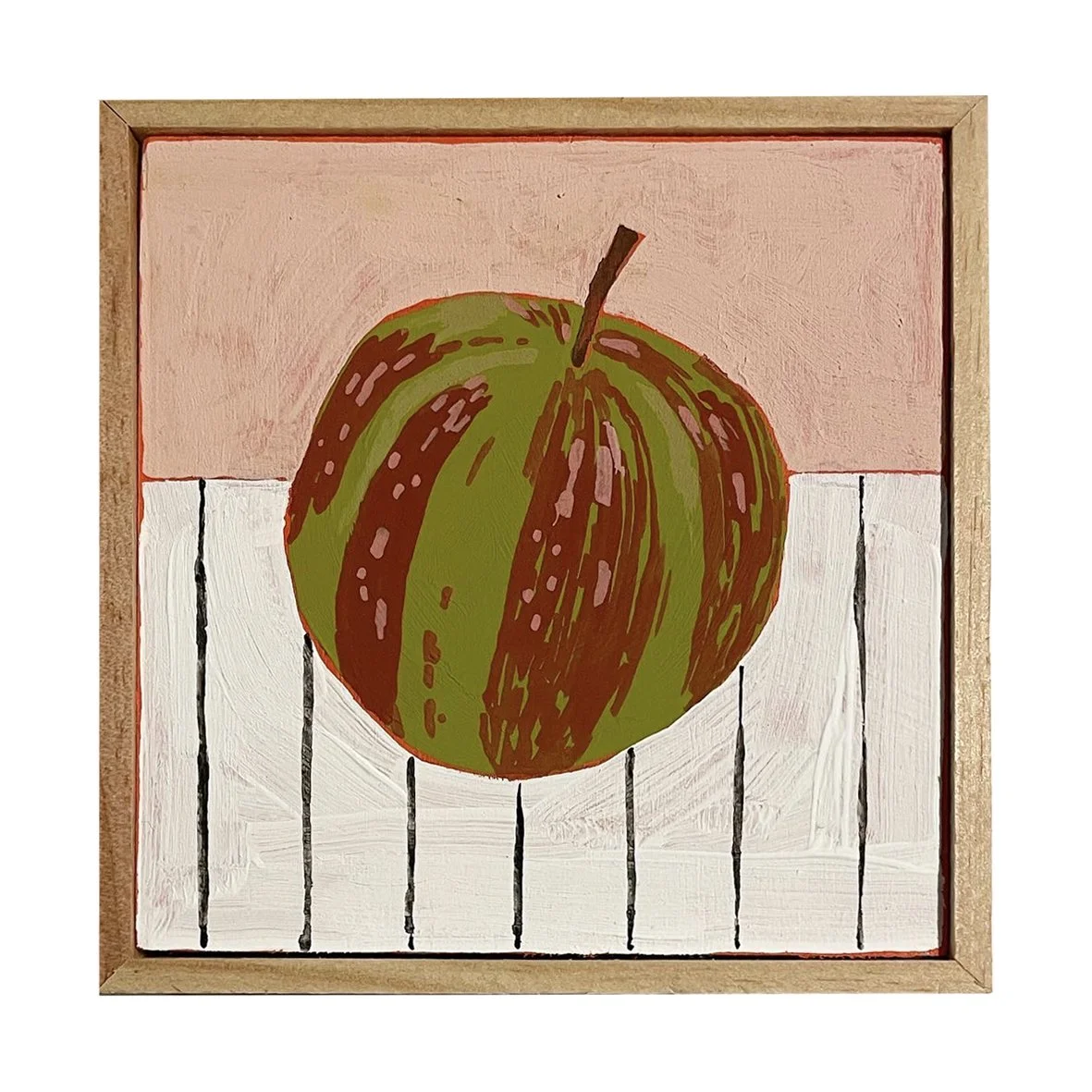 Striped Apple Painting