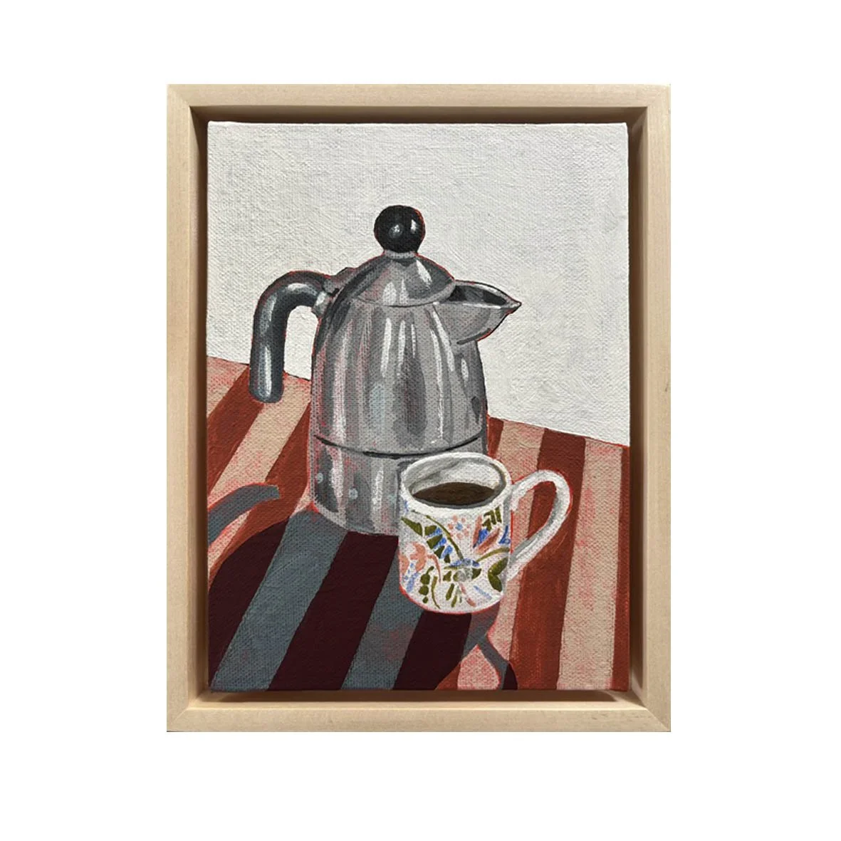 Cafétiere and cup painting