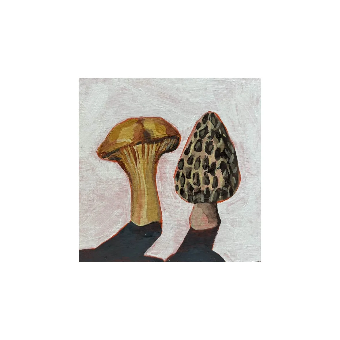 Chanterelle and Morel Painting