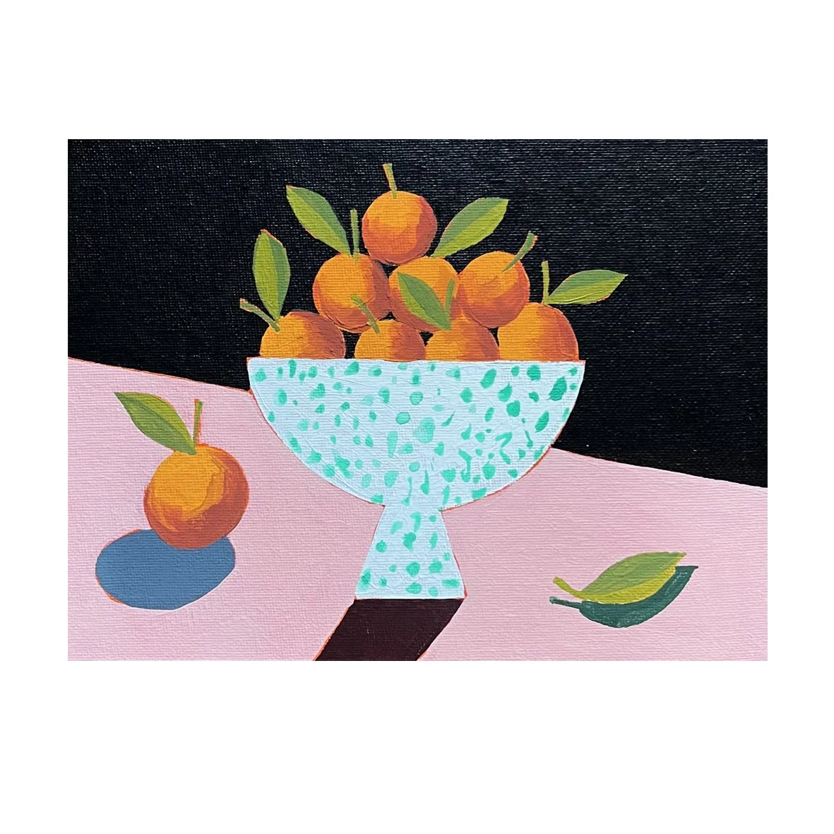 Bowl of Oranges in bowl painting
