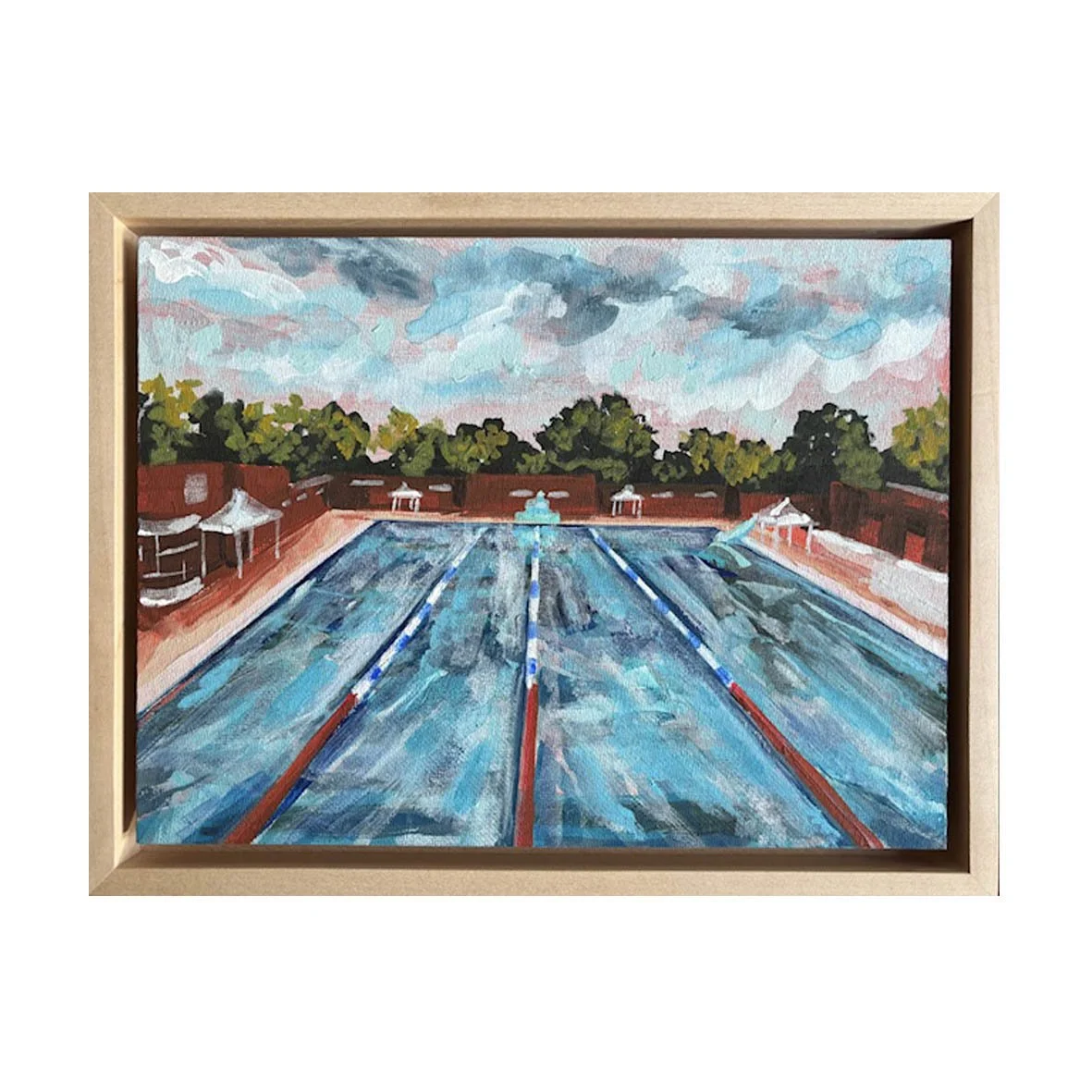 Landscape view of Parliament Hill Lido