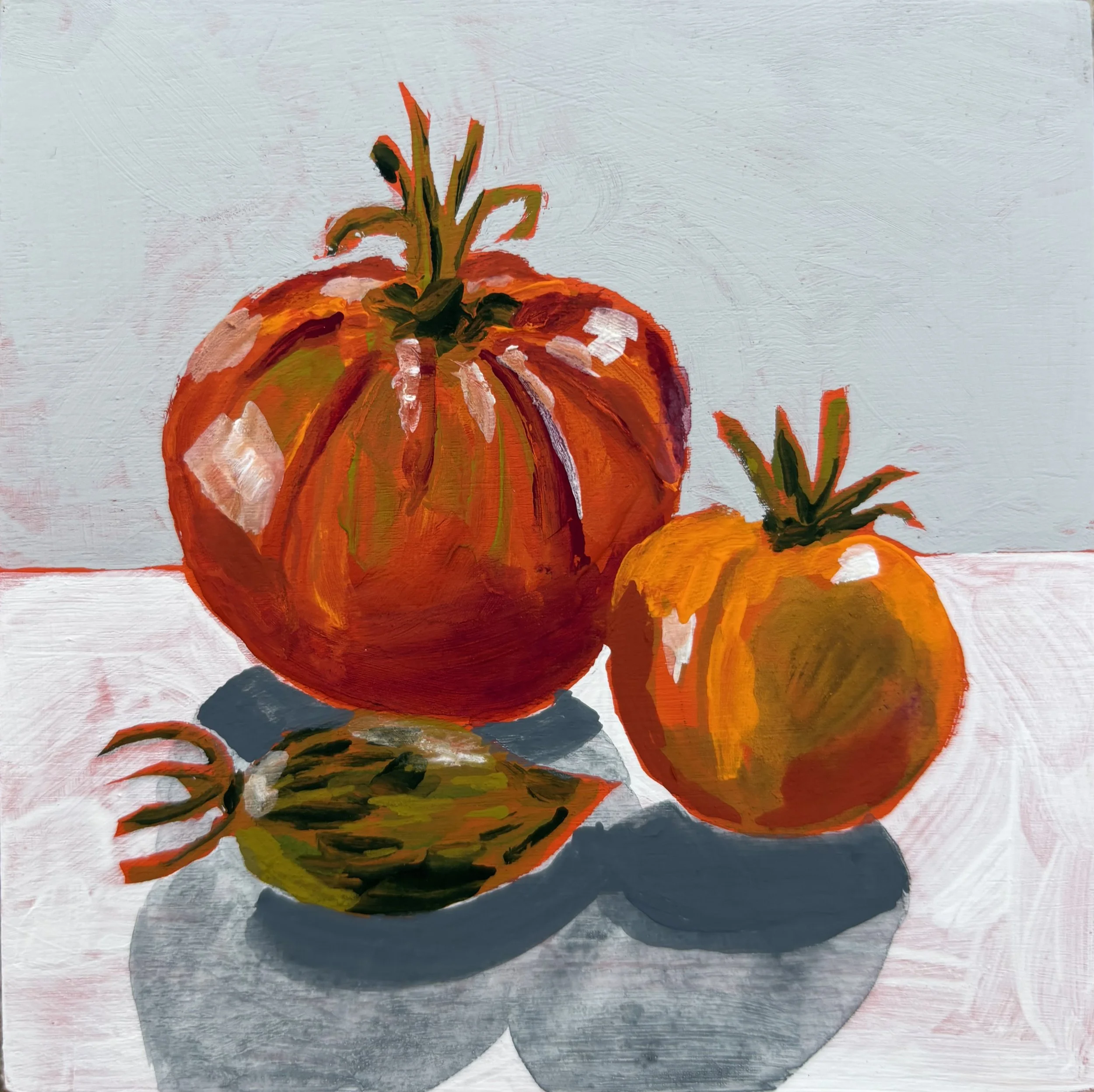 Small painting of tomatoes