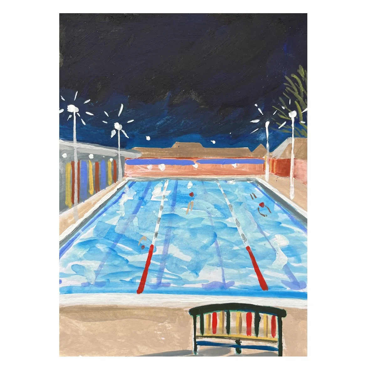 Nighttime with Bench at the Lido.jpg