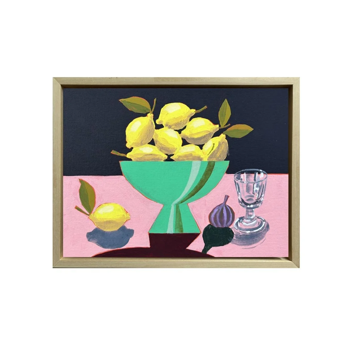 Lemons and Fig Painting