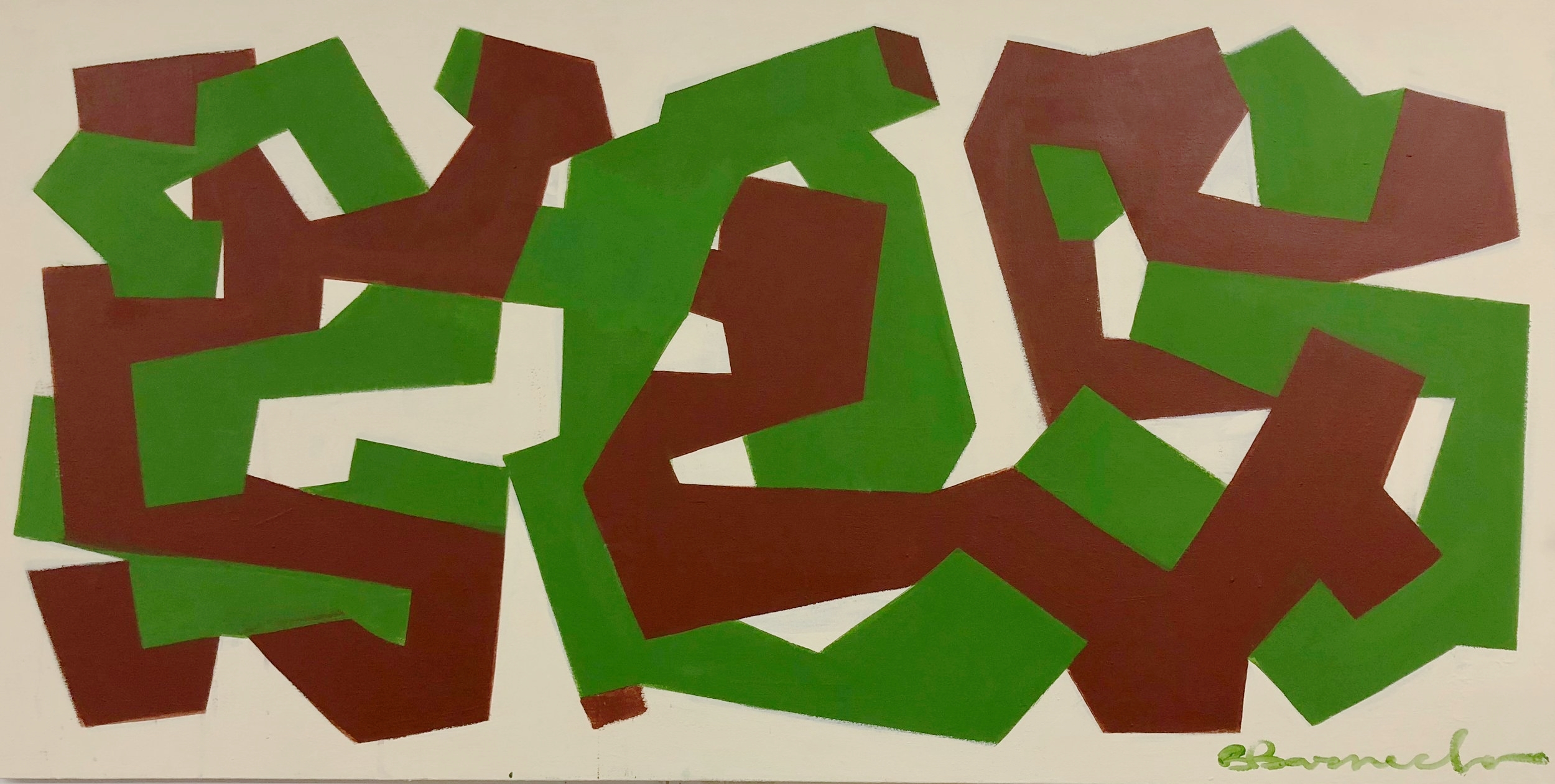 Energy (green) - Latex on Canvas - 5’ x 3’ - $2500 - 2016