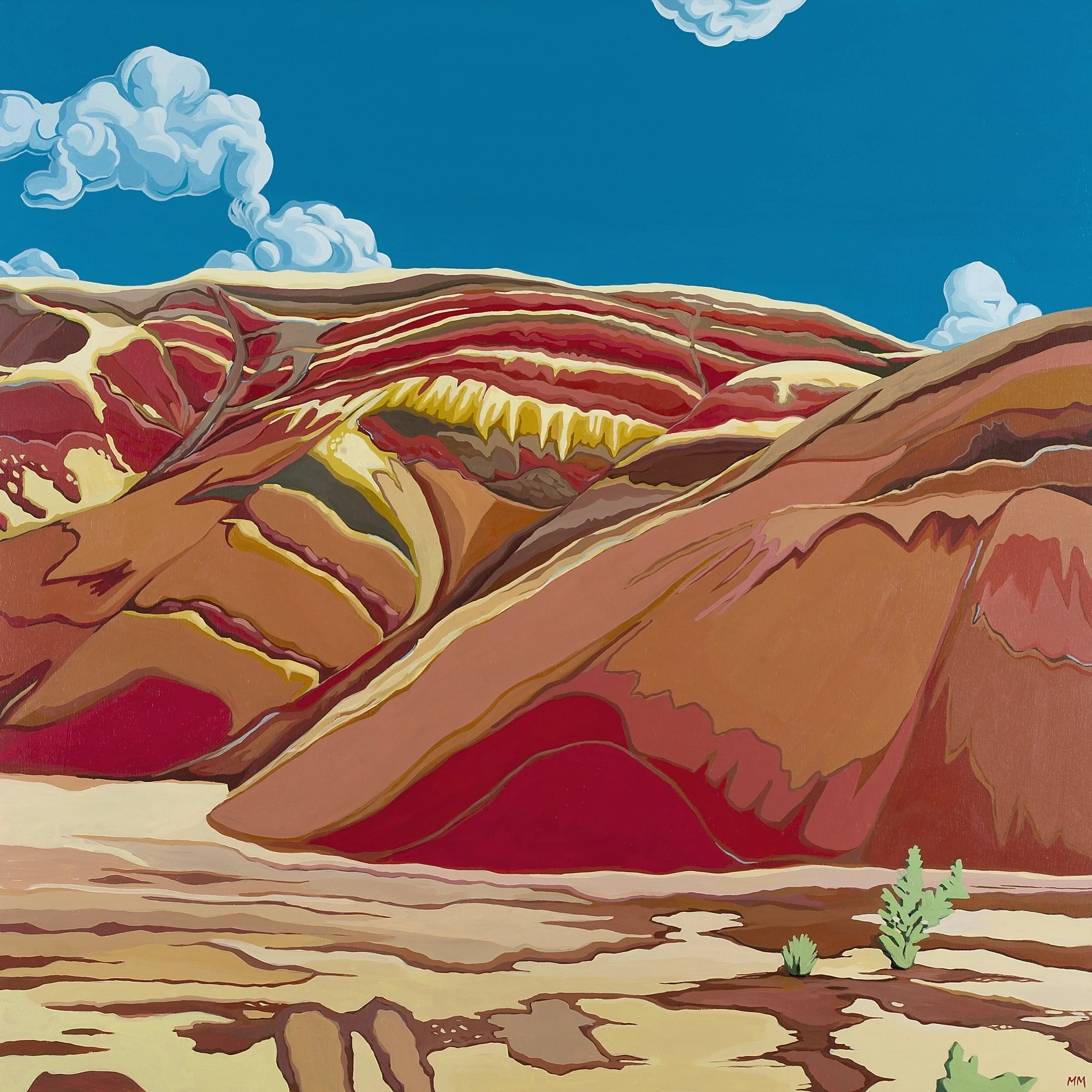 Euphorion <br><em>Acrylic on birch, 36"x36", 2025</em>