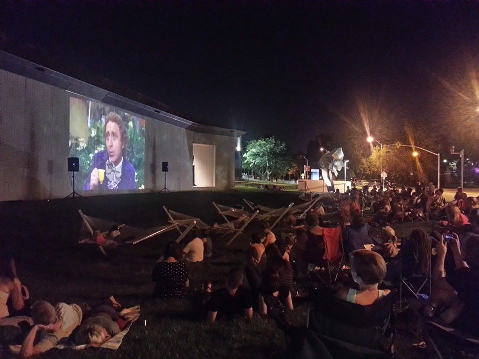 Float's presence on the museum lawn prompted the museum to further activate the space by hosting outdoor movie nights.