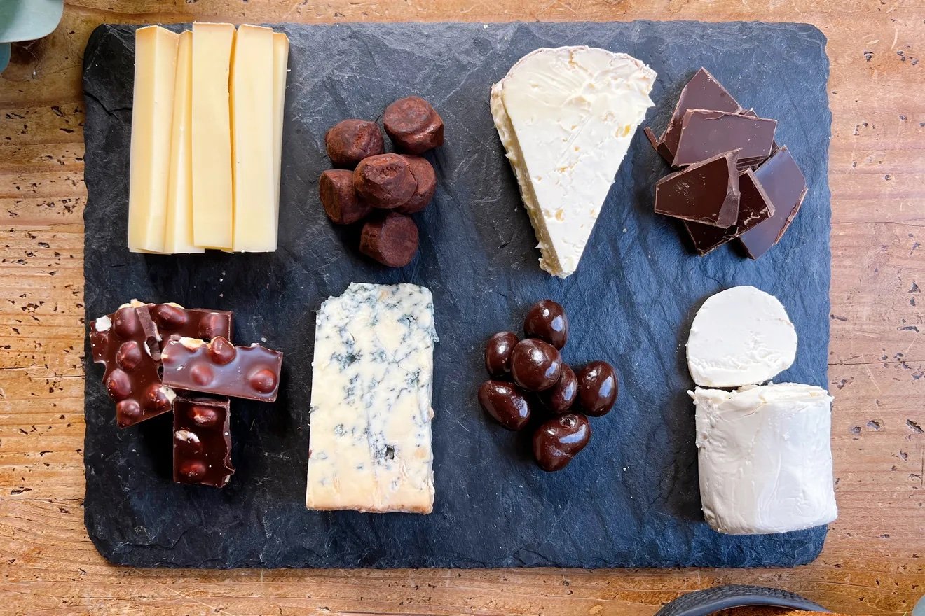 Chocolate &amp; Cheese Plate