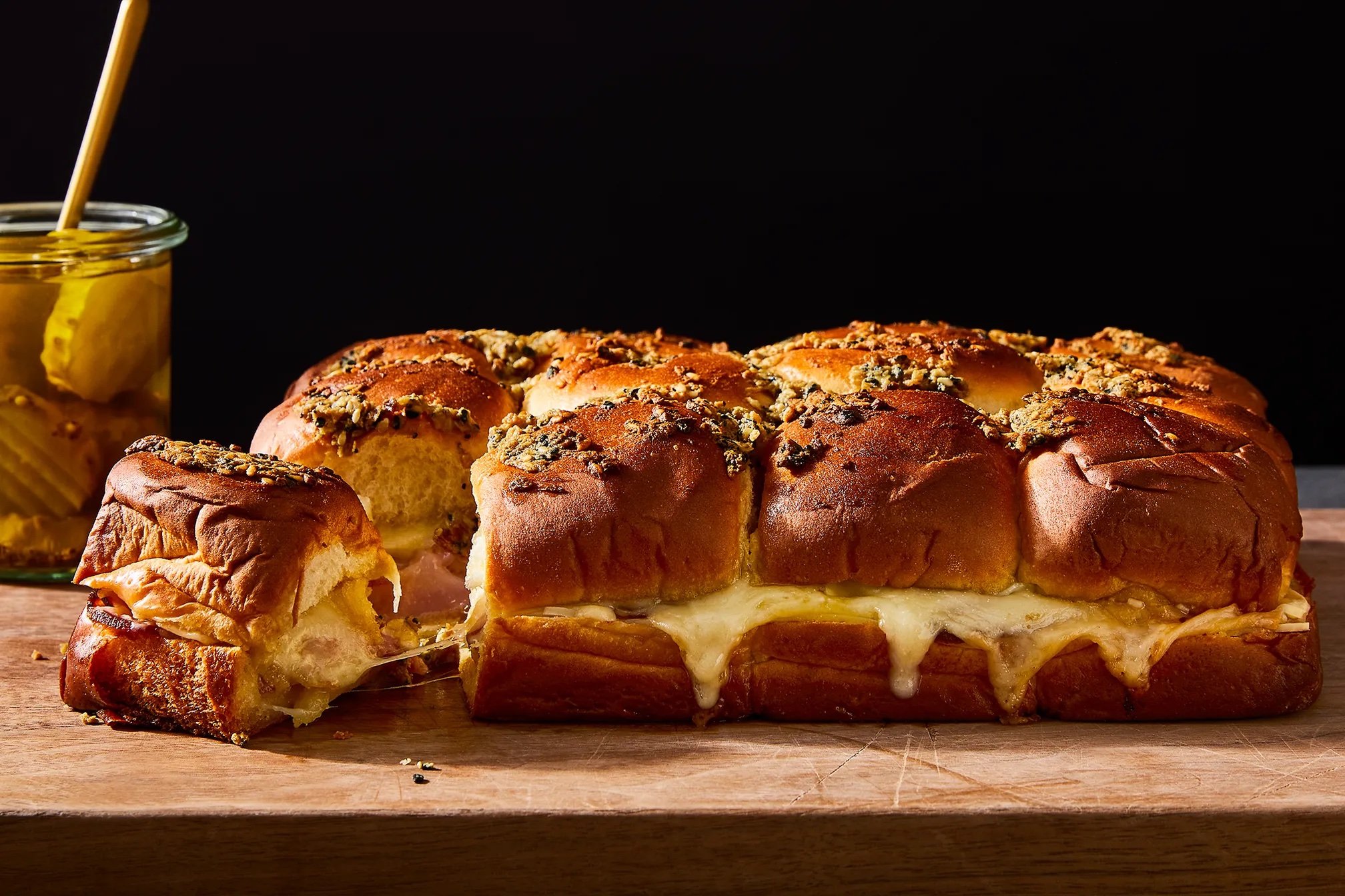 Ham and Cheese Sliders with Dijon Butter