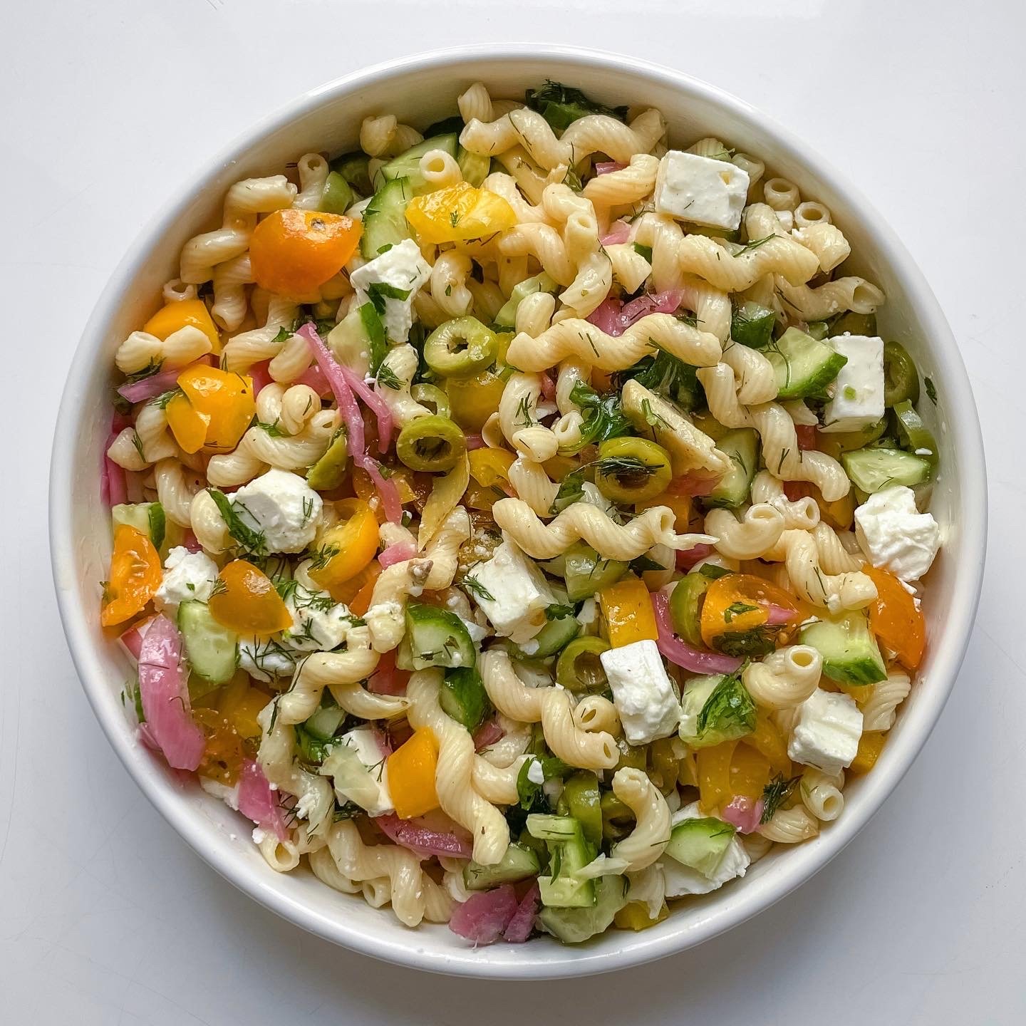 Herby Feta Pasta Salad