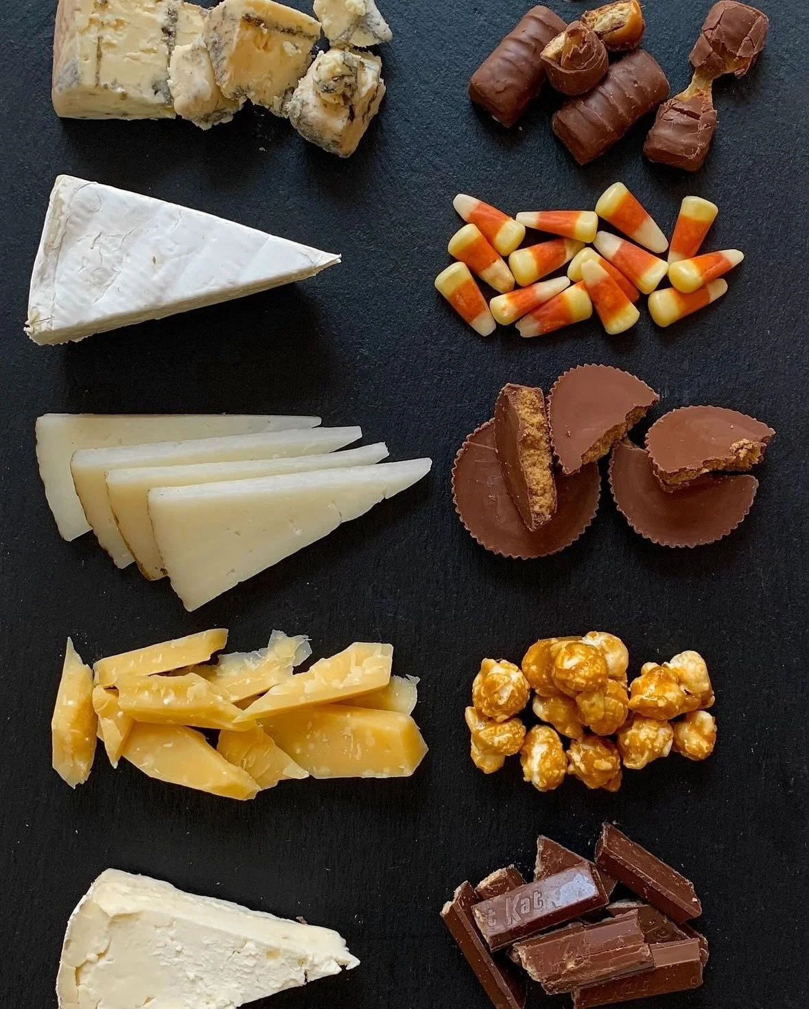 HALLOWEEN CANDY &amp; CHEESE PAIRINGS 🍫 Basically adult trick-or-treating! Year after year, this is my favorite way to celebrate Halloween. Gather your friends, make a cheese and candy spread, and rate your favorites! 

Comment &ldquo;candy&rdquo; a