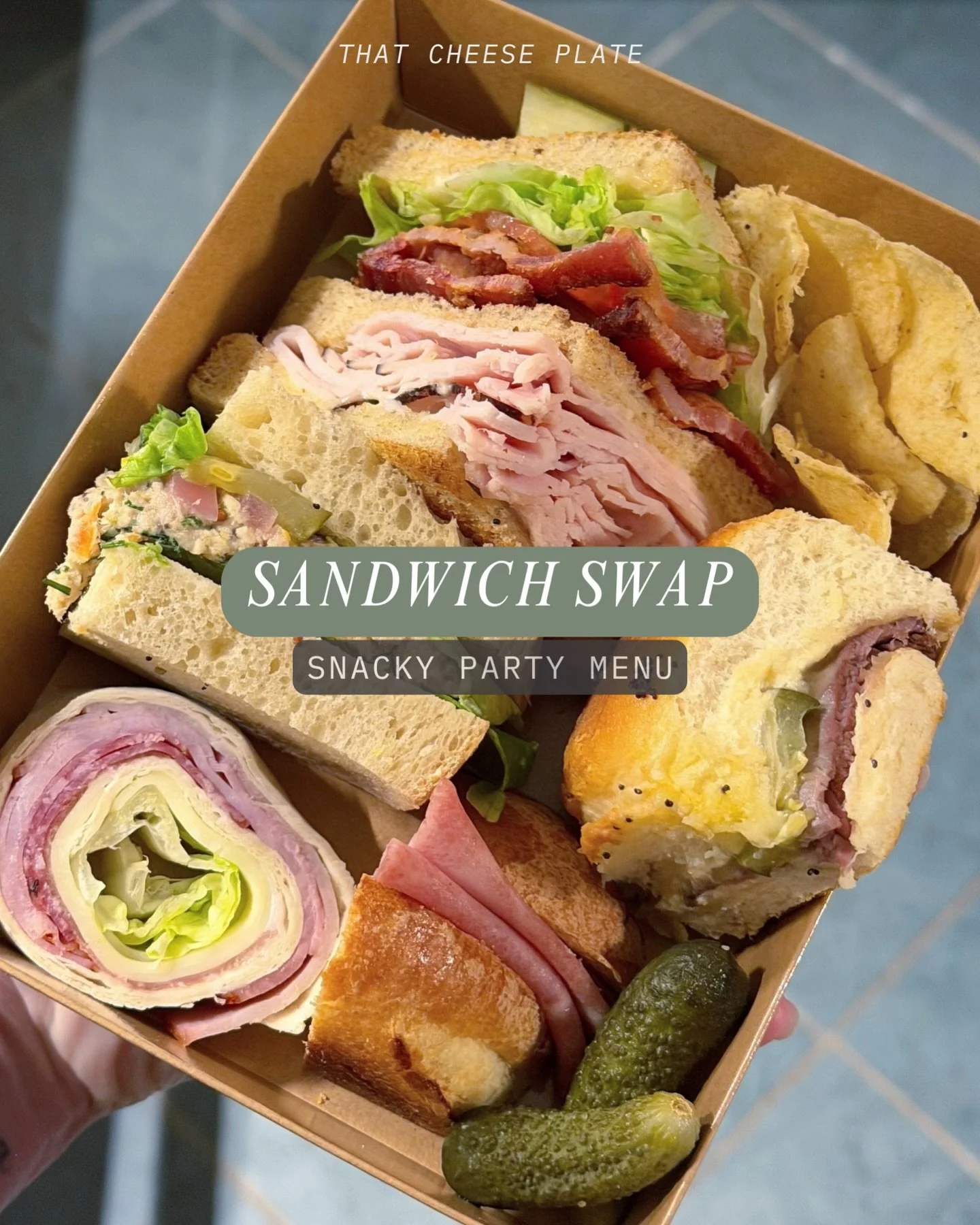 The sandwich swap is the savory lover&rsquo;s cookie swap 🥪✨  Comment SANDWICH and I&rsquo;ll message you my full party guide with all the details!  
https://extrasharp.substack.com/p/sandwich-swaps-cookie-swaps 
#sandwichswap #sandwiches #appetizer