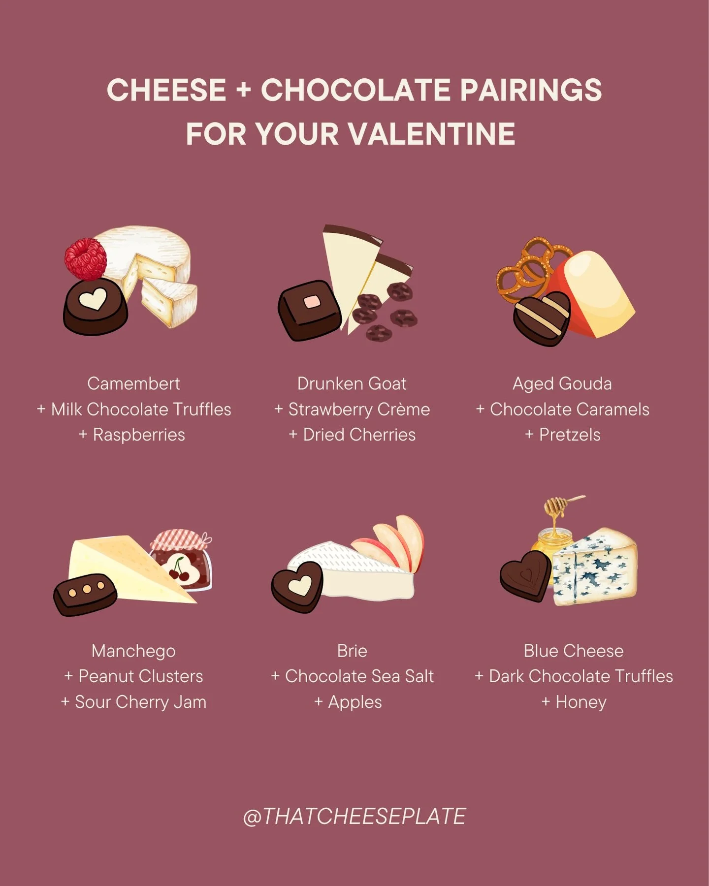 Happy February! It&rsquo;s time for some new Valentine&rsquo;s chocolate and cheese pairings 💘 Such a fun way to host a snacky get together with friends and lovers. SAVE for your party planning this week!

Comment LOVE and I&rsquo;ll send you the fu
