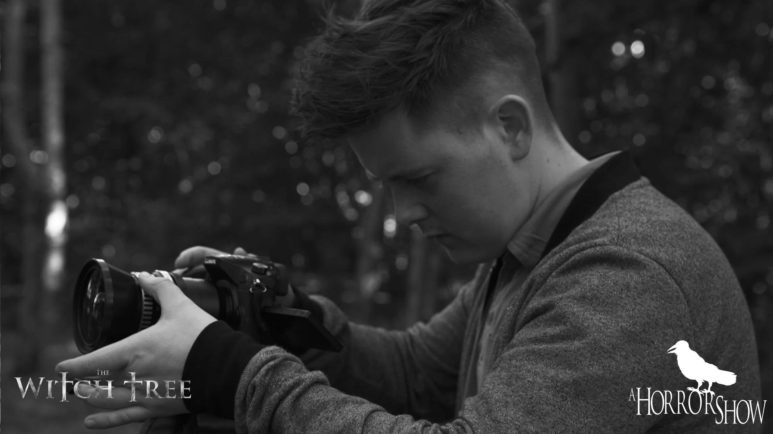 Director Lee Patrick Robinson behind the camera on The Witch Tree.