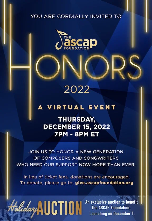 ASCAP Jamie deRoy Award 12/15