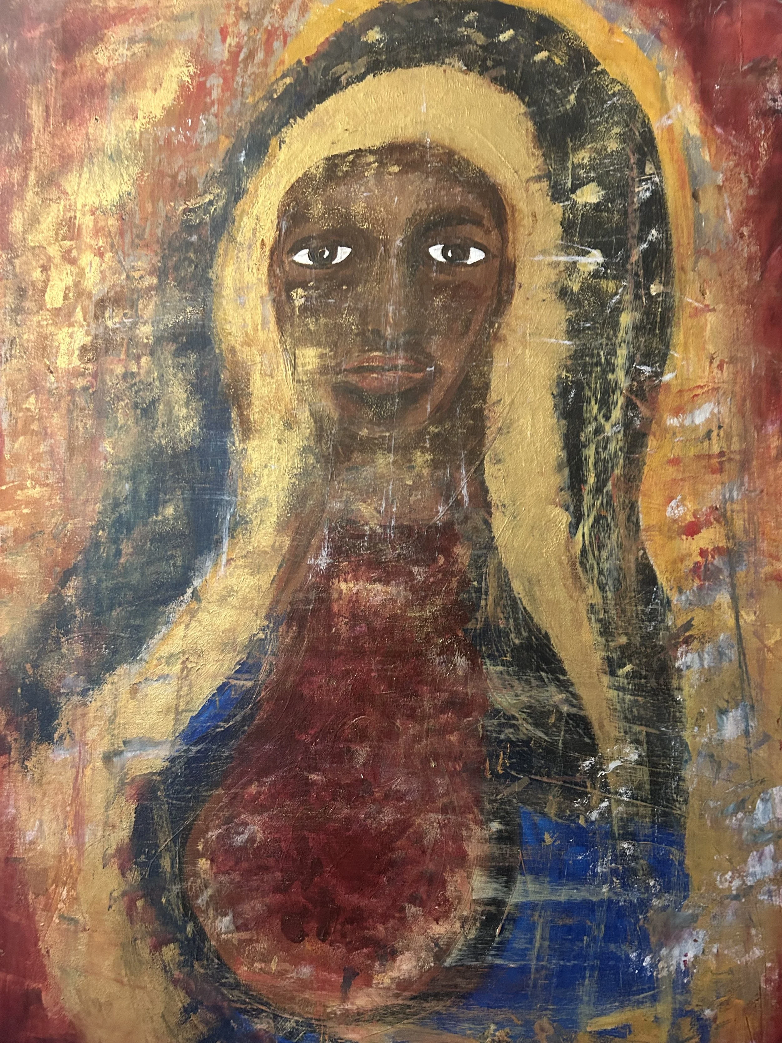 Black Madonna Print