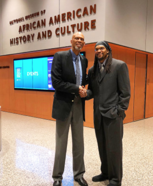 Onstage with Kareem Abdul-Jabbar
