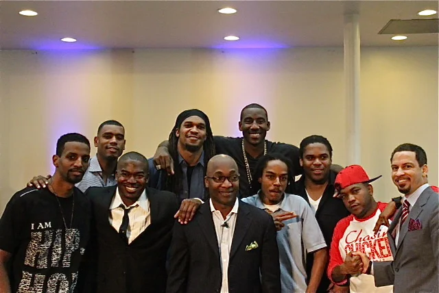 Etan Thomas Leads A Panel Discussion In Harlem