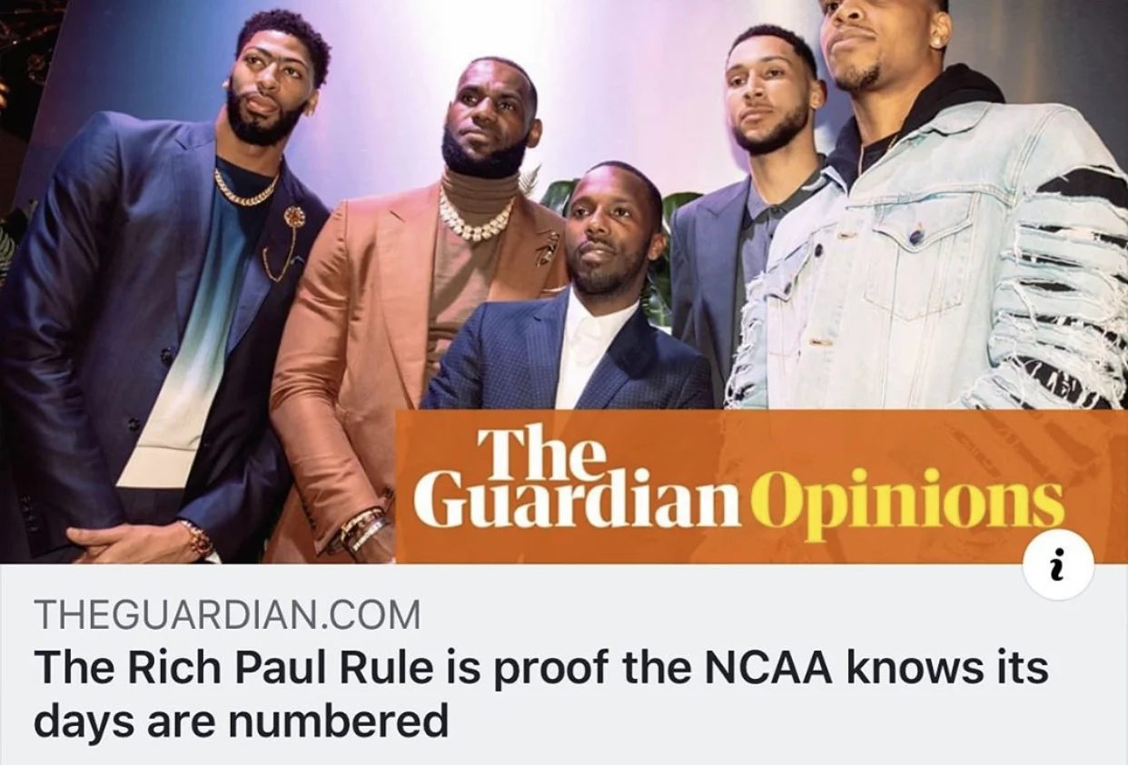 Rich Paul Rule Is Proof The NCAA Knows Its Days Are Numbered