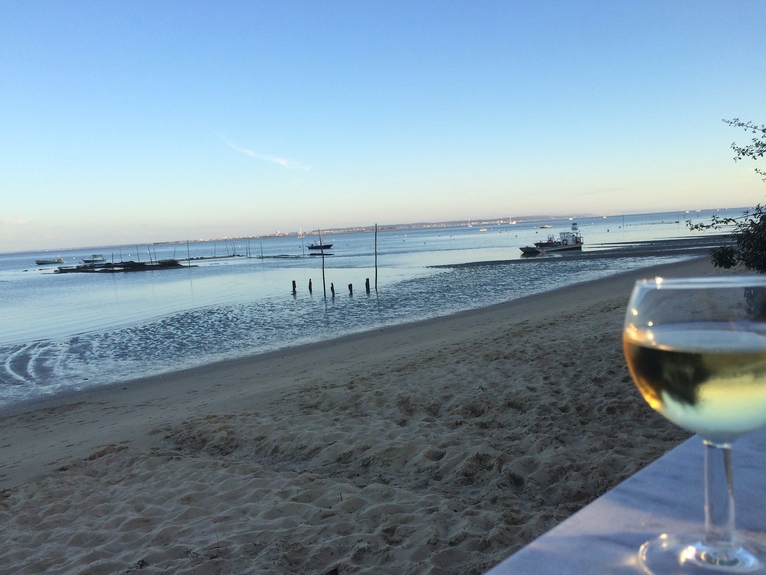 My first course and waterfront view!