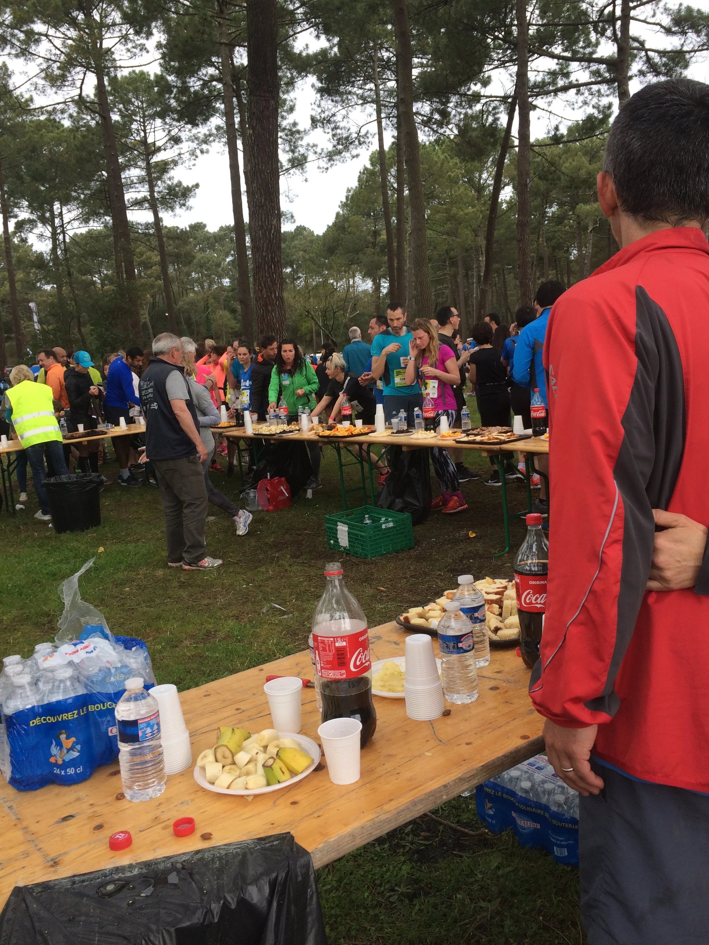 Snacks and soda. Not my usual post-race choices, but when in Rome...