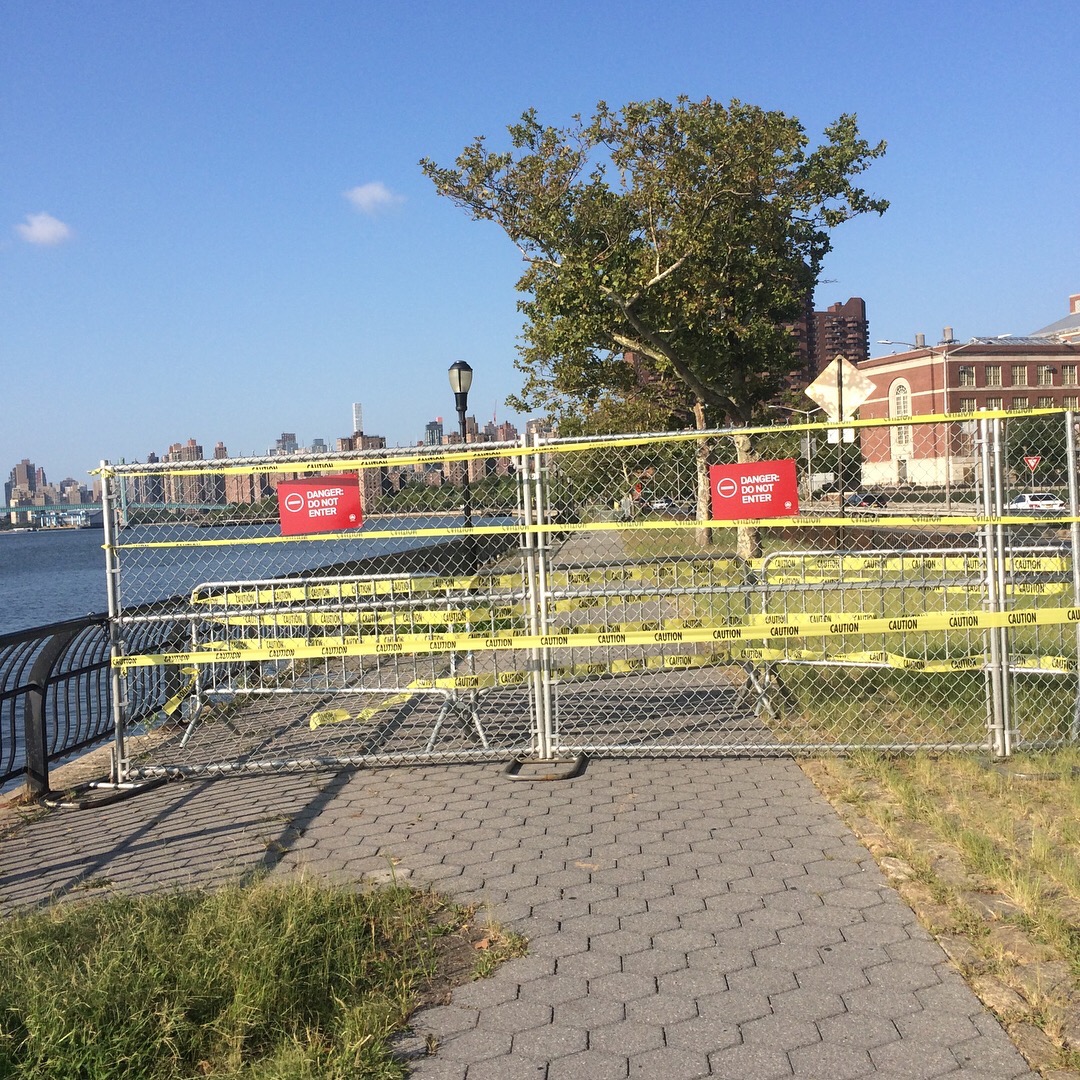 Also the view from the FDR Drive Esplanade