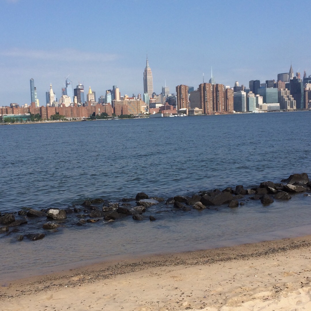 Williamsburg's East River Park Beach view