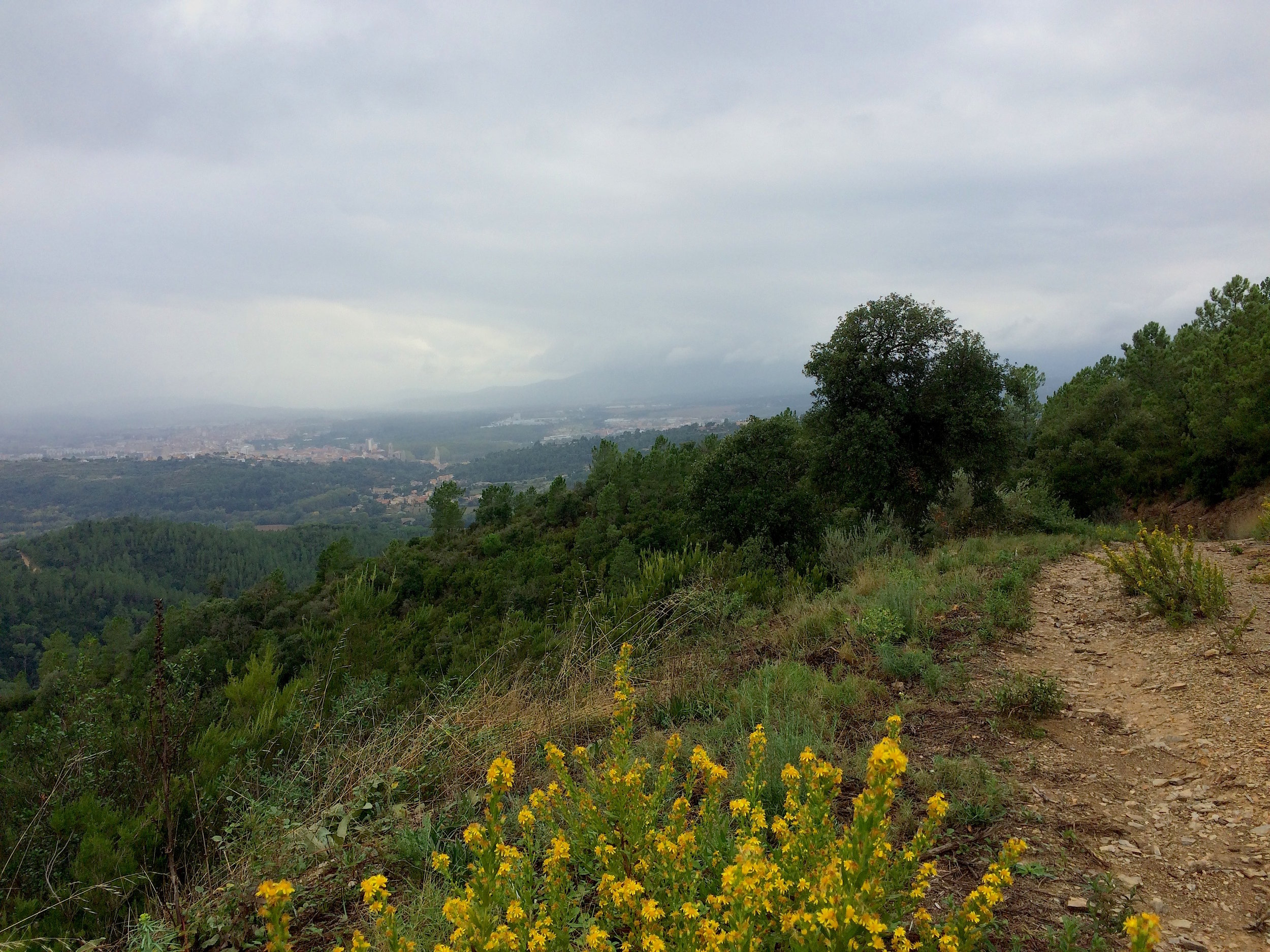 Girona in the distance