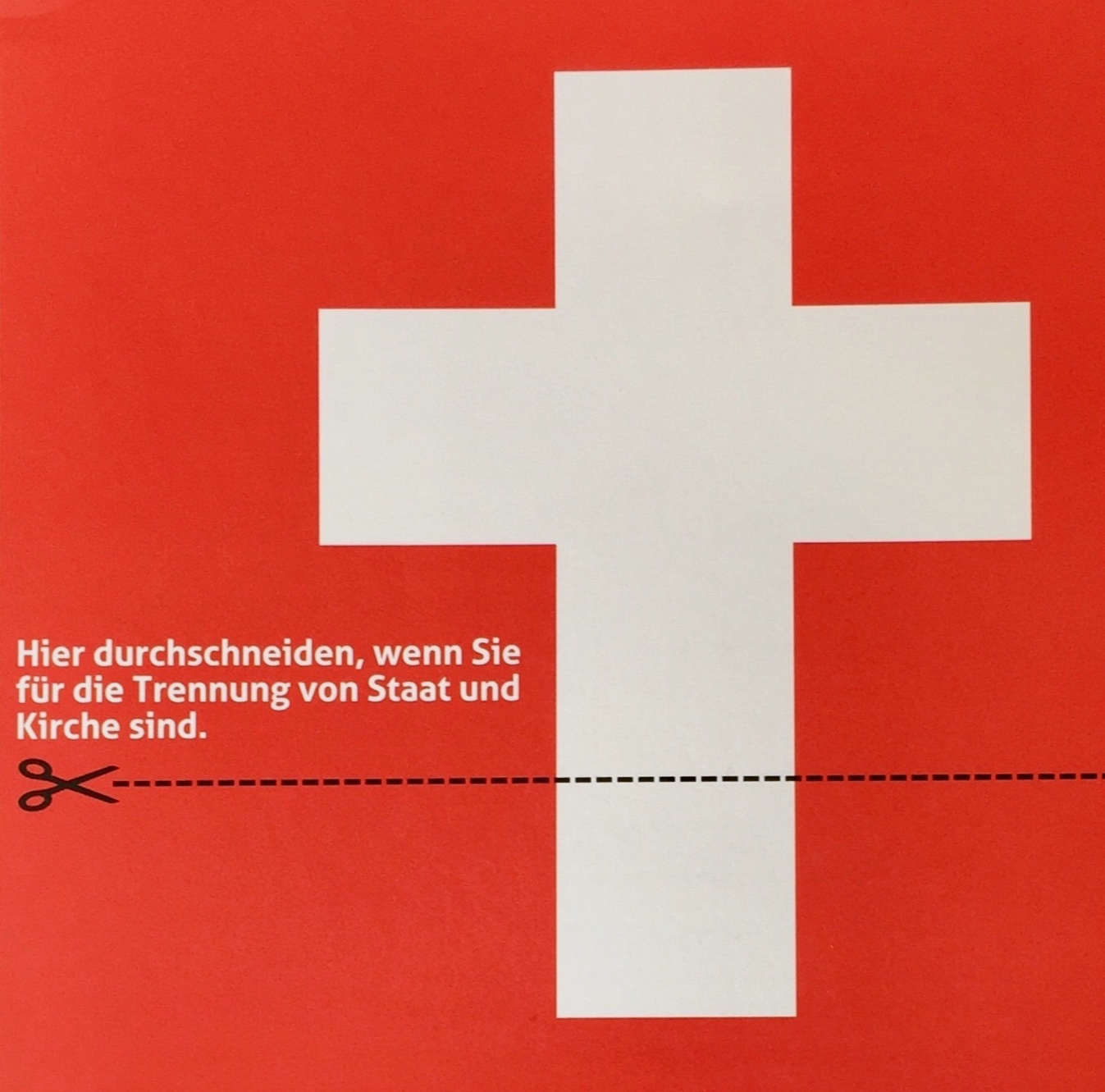 Inserat Freidenker-Vereinigung der Schweiz