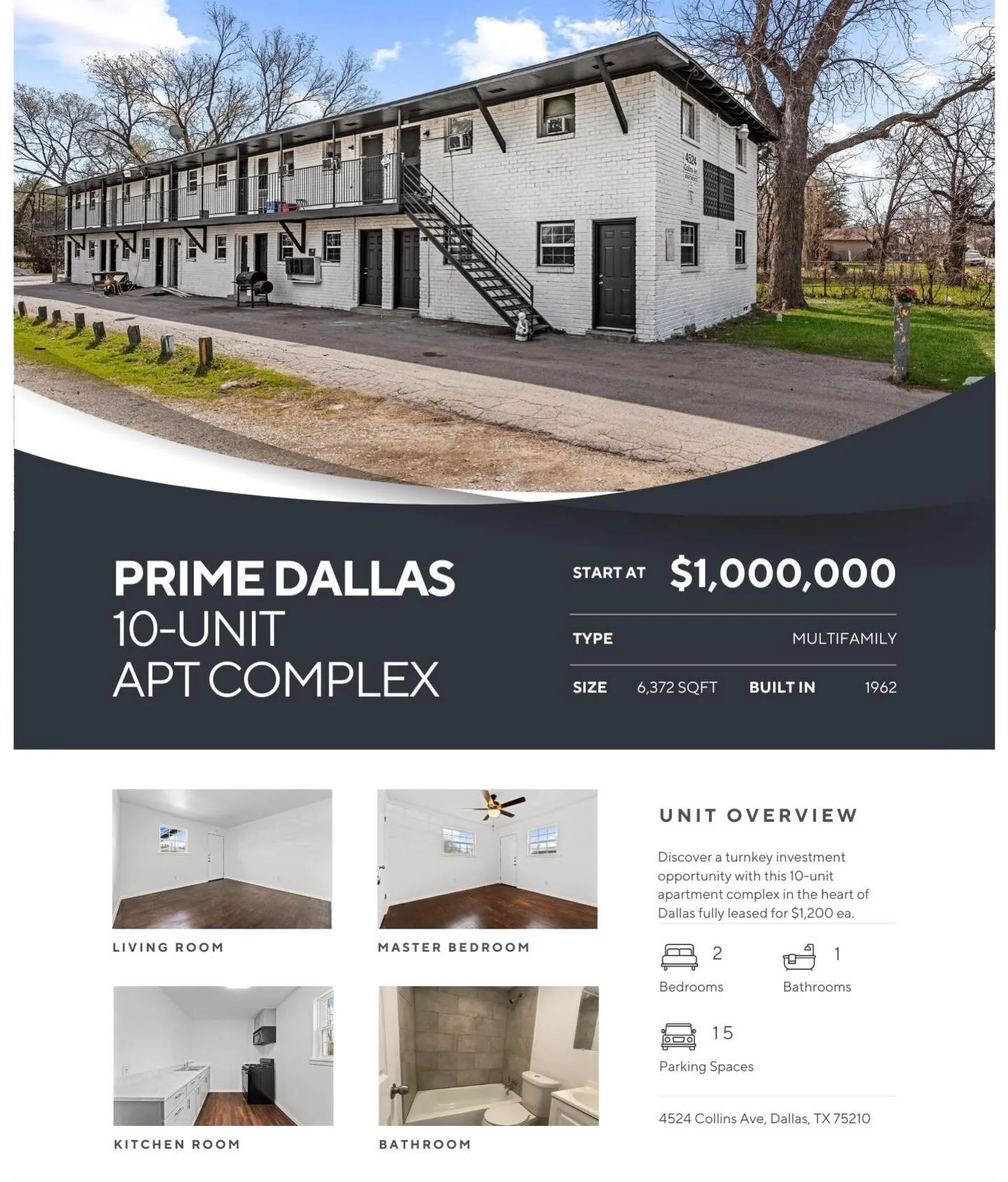 Looking for a multi family in a prime area of #Dallas , look no further we have an opportunity available!

DM us for more info!!

#Multifamily #dallas #SourceCRE