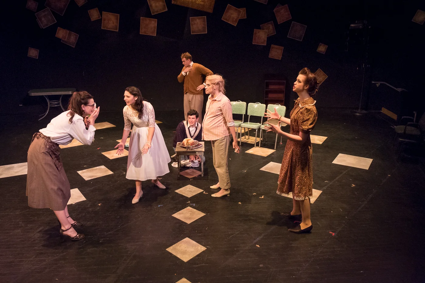 "Girls, girls. This isn't a conversation for the living room. Or for young ears."